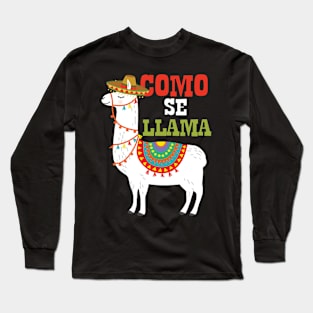 Cinco De Mayo Llama Fiesta Ultimate Party Vibe May 5th Long Sleeve T-Shirt